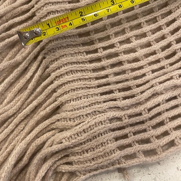 B.P. Infinity scarf color dusty mauve with tassels - Picture 5 of 6